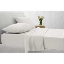 White 500tc Cotton Sateen Fitted Sheets